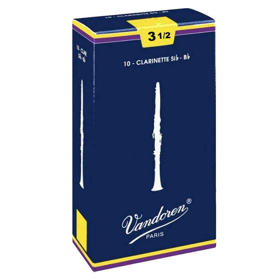 Palheta Vandoren Tradicional 3,5 para Clarinete Sib