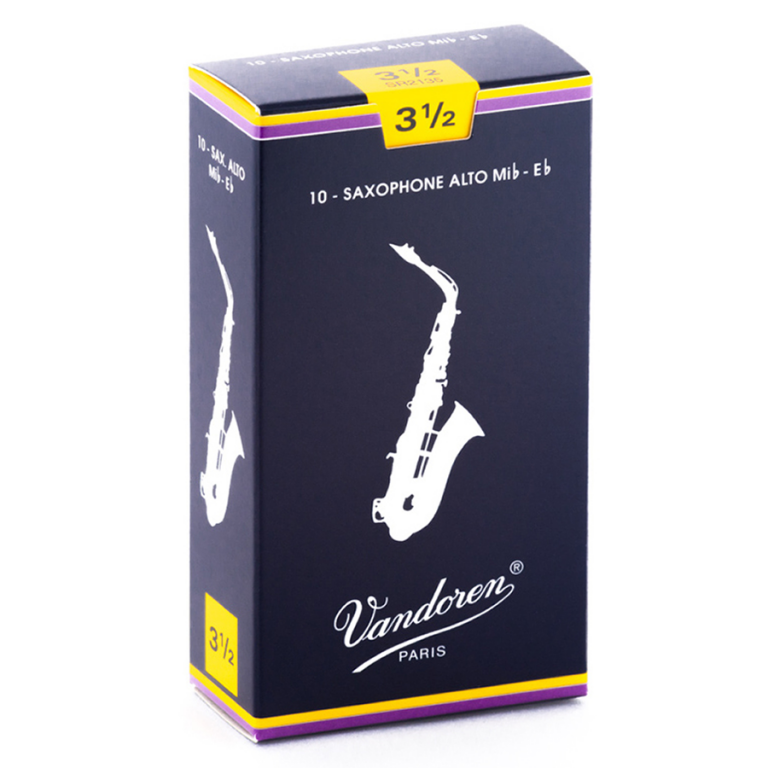 Palheta Vandoren Tradicional 3,5 para Sax Alto Dórémí musical